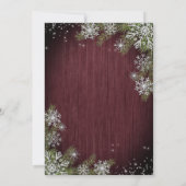 Niets bijzonders gewoon liefde Burgundy Hout Casua Kaart (Achterkant)