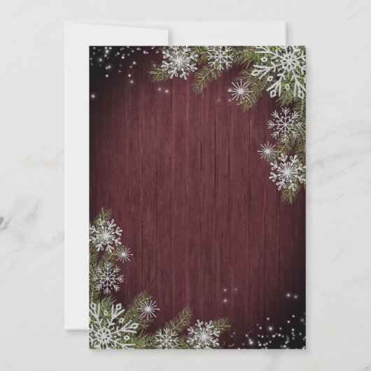 Niets bijzonders gewoon liefde Burgundy Hout Casua Kaart (Achterkant)