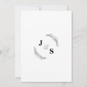 Niets bijzonders, gewoon liefde Eenvoudige Elopeme Save The Date (Achterkant)