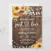 Niets bijzonders, gewoon liefde, elopement-huwelij kaart (Voorkant)