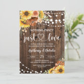 Niets bijzonders, gewoon liefde, elopement-huwelij kaart (Staand voorkant)