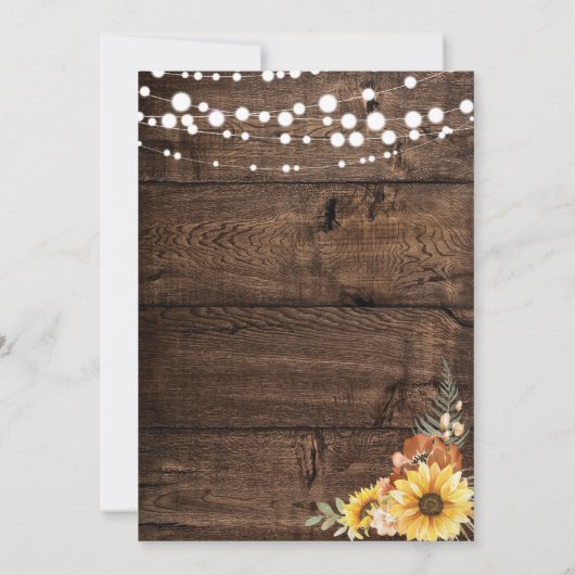 Niets bijzonders, gewoon liefde, elopement-huwelij kaart (Achterkant)