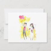 Niets bijzonders, gewoon Liefde en een open bar RSVP Kaartje (Achterkant)