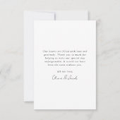 Niets bijzonders, gewoon liefde foto bruiloft bedankkaart (Achterkant)