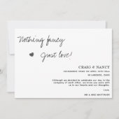 Niets bijzonders gewoon liefde foto elopement aankondiging (Voorkant)