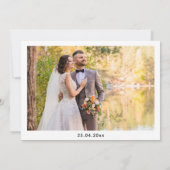 Niets bijzonders gewoon liefde foto elopement aankondiging (Achterkant)