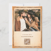 Niets bijzonders, gewoon liefde Foto QR-code Trouw Kaart (Achterkant)
