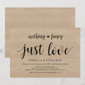 Niets bijzonders, gewoon liefde, hout, weggelopen  kaart (Voorkant / Achterkant)