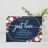 Niets bijzonders, gewoon liefde Huwelijk Burgundy  Kaart (Staand voorkant)