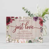 Niets bijzonders, gewoon liefde Huwelijk Rustiek H Kaart (Staand voorkant)