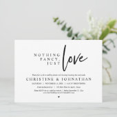 Niets bijzonders, gewoon liefde, huwelijksdiner na kaart (Staand voorkant)