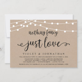 Niets bijzonders, gewoon liefde, Kraft bruiloft el Kaart