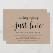 Niets bijzonders, gewoon liefde, Kraft, weggelopen Kaart (Voorkant / Achterkant)