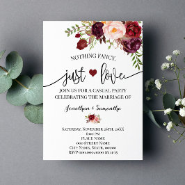 Niets bijzonders, gewoon liefde Marsala Elopement  Save The Date