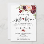Niets bijzonders, gewoon liefde Marsala Elopement  Save The Date (Voorkant)