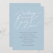 Niets bijzonders, gewoon liefde Modern Script Huwe Kaart (Voorkant / Achterkant)