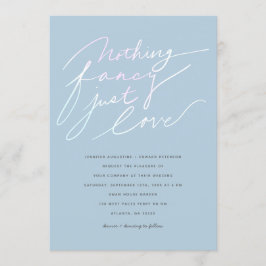 Niets bijzonders, gewoon liefde Modern Script Huwe Kaart