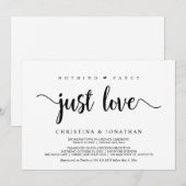 Niets bijzonders, gewoon liefde, moderne rustieke  kaart (Voorkant / Achterkant)