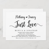 Niets bijzonders, gewoon liefde, moderne rustieke  kaart (Voorkant / Achterkant)