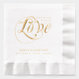 Niets bijzonders, gewoon liefde Persoonlijke huwel Folie Servetten