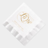 Niets bijzonders, gewoon liefde Persoonlijke huwel Folie Servetten (Rechts)