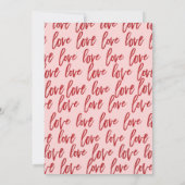 Niets bijzonders, gewoon liefde Roze & Rode Casual Kaart (Achterkant)