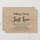 Niets bijzonders, gewoon liefde, rustiek hout, elo kaart (Voorkant / Achterkant)