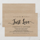 Niets bijzonders, gewoon liefde, rustiek hout, elo kaart (Voorkant / Achterkant)