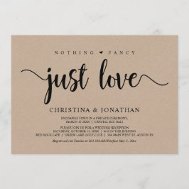 Niets bijzonders, gewoon liefde, rustieke kraft, e kaart