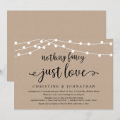Niets bijzonders, gewoon liefde, rustige trouwontv kaart (Voorkant / Achterkant)