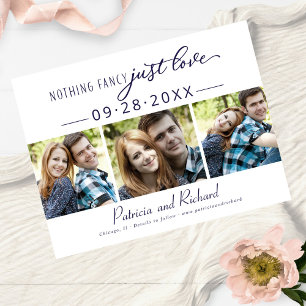 Niets bijzonders, gewoon liefde Save The Date 3 fo Briefkaart
