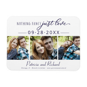 Niets bijzonders, gewoon liefde Save The Date 3 fo Magneet