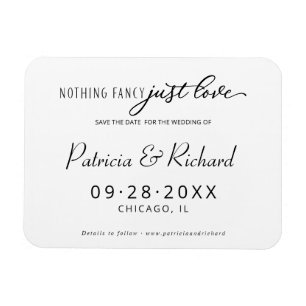 Niets bijzonders gewoon liefde Save The Date zonde Magneet
