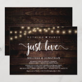 Niets bijzonders, gewoon liefde, String Lights Elo Kaart (Voorkant / Achterkant)