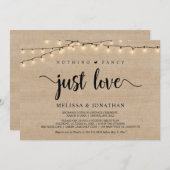 Niets bijzonders, gewoon liefde, String Lights Elo Kaart (Voorkant / Achterkant)