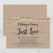 Niets bijzonders, gewoon liefde, String Lights Elo Kaart (Voorkant / Achterkant)