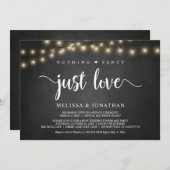 Niets bijzonders, gewoon liefde, String Lights Elo Kaart (Voorkant / Achterkant)