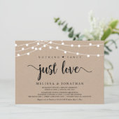 Niets bijzonders, gewoon liefde, String Lights Elo Kaart (Staand voorkant)