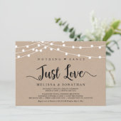 Niets bijzonders, gewoon liefde, String Lights Tro Kaart (Staand voorkant)