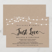 Niets bijzonders, gewoon liefde, String Lights Tro Kaart (Voorkant / Achterkant)