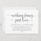 Niets bijzonders, gewoon liefde, Trouw Elopement F Kaart (Voorkant)