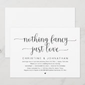 Niets bijzonders, gewoon liefde, Trouw Elopement F Kaart (Voorkant / Achterkant)