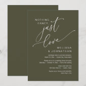 Niets bijzonders, gewoon liefde, trouwen met een k kaart (Voorkant / Achterkant)