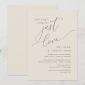 Niets bijzonders, gewoon liefde, trouwen met zijn kaart (Voorkant / Achterkant)