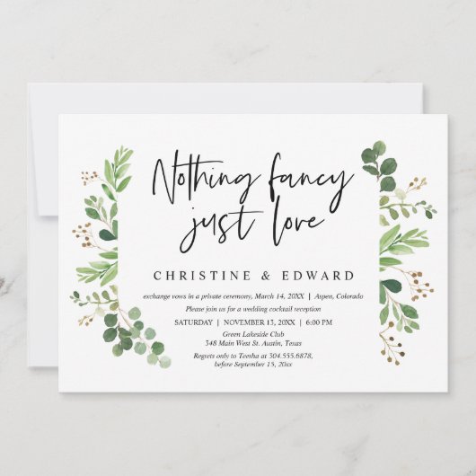 Niets bijzonders, gewoon liefde, trouwen met zijn  kaart (Voorkant)