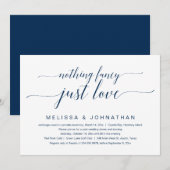 Niets bijzonders, gewoon liefde, trouwfeest kaart (Voorkant / Achterkant)