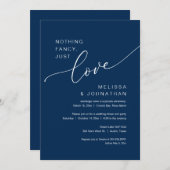 Niets bijzonders, gewoon liefde, trouwfeest  kaart (Voorkant / Achterkant)