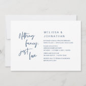 Niets bijzonders, gewoon liefde, trouwfeest  kaart (Voorkant)