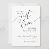 Niets bijzonders, gewoon liefde, trouwfeest kaart (Voorkant)