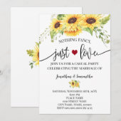 Niets bijzonders, gewoon liefde Zonnebloem Elopeme Save The Date (Voorkant / Achterkant)